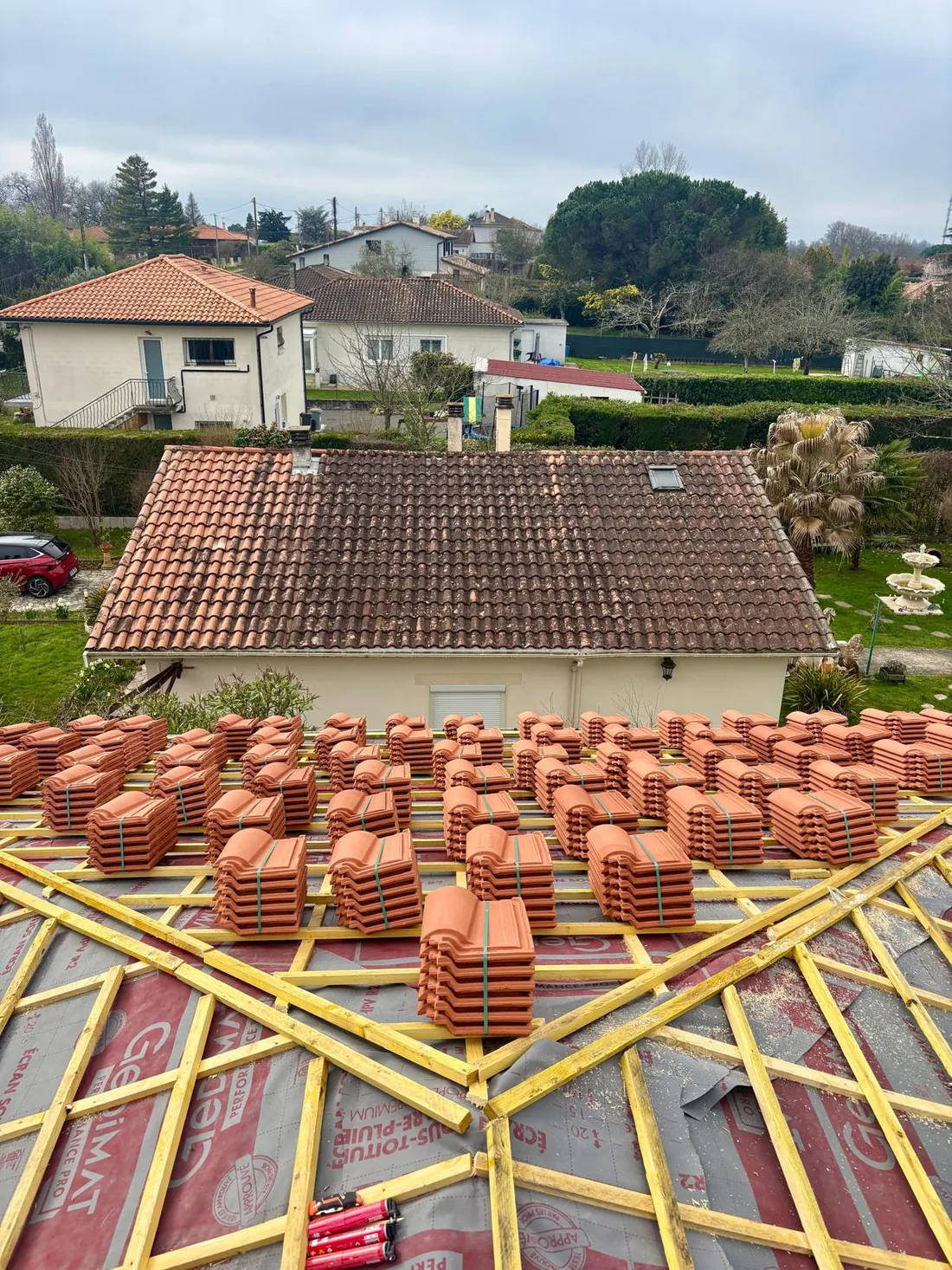 Chantier de couverture