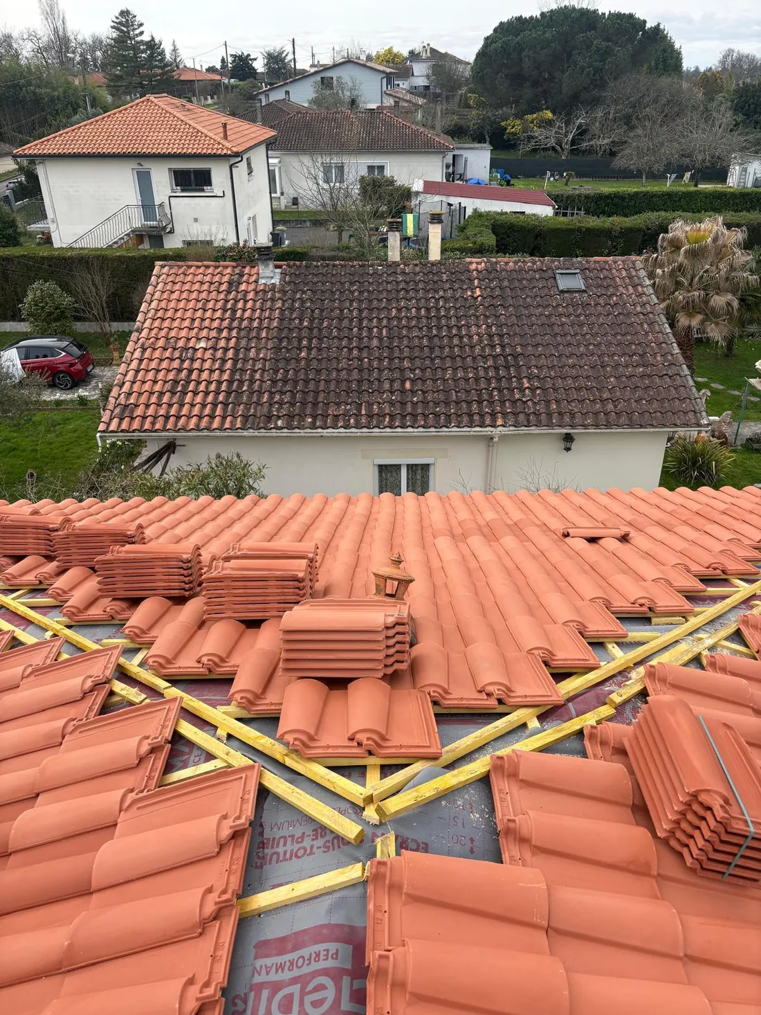 Chantier de couverture